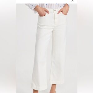 Paige White Wide-Leg Pants
